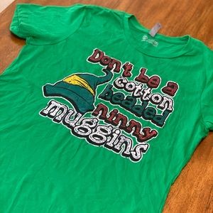 HG Apparel Don’t Be a Cotton Headed Ninny Muggins shirt XXL Womens Elf Movie Tee